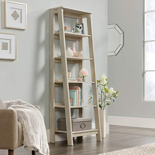 Sauder Trestle 5-Shelf Bookcase, Chalked Chestnut Finish #TOP1