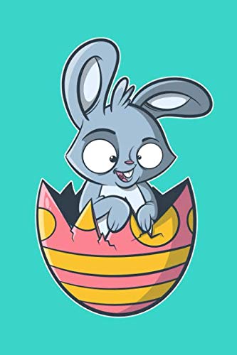 Easter Bunny: Easter Egg Journal Notebook Diary: 120 Lined, Wide Rule Pages