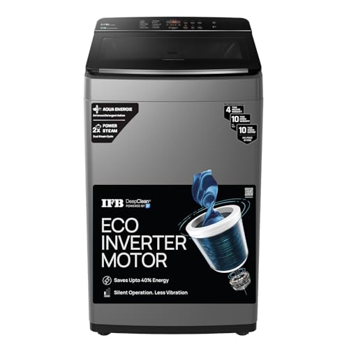 Image of IFB 9kg 5 star with DeepClean Technology AI Powered Fully Automatic Top Load Washing Machine Eco Inverter Motor 10 Wash Programs Inbuilt Wheels Soak Activmix (4 Yr Warranty TL901AG1ID Anthracite Grey)