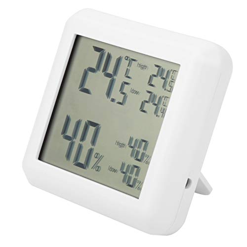 Hygrometer, Desktop Digital LCD Temperature Humidity Monitor Tester, Low Power Consumption, for Household Use