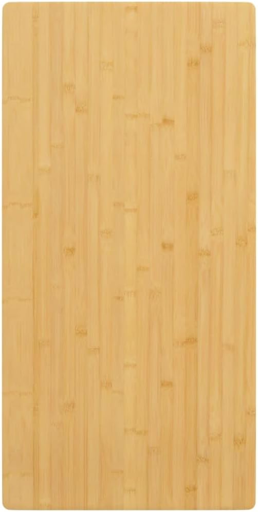 vidaXL Table Top Natural Bamboo Bamboo 15.7 x 31.5 in Rounded Corners