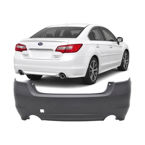 Image of FitParts Compatible with Subaru Legacy 2015-2017 Rear Bumper Cover | Primed, Ready to Paint, OEM 57704AL10B, SU1100174
