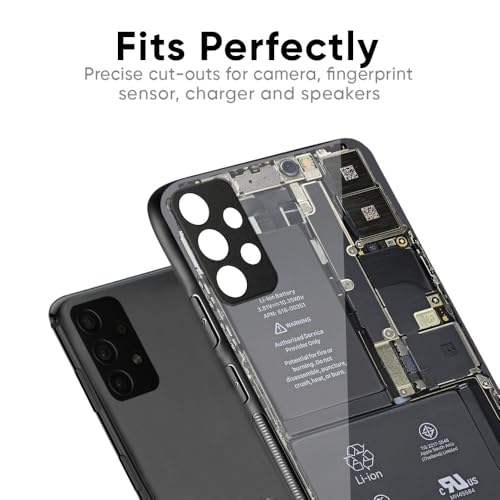Image of Designer Tempered Glass Back Case Cover Compatible with OnePlus Nord 5 5G | Skeleton Inside