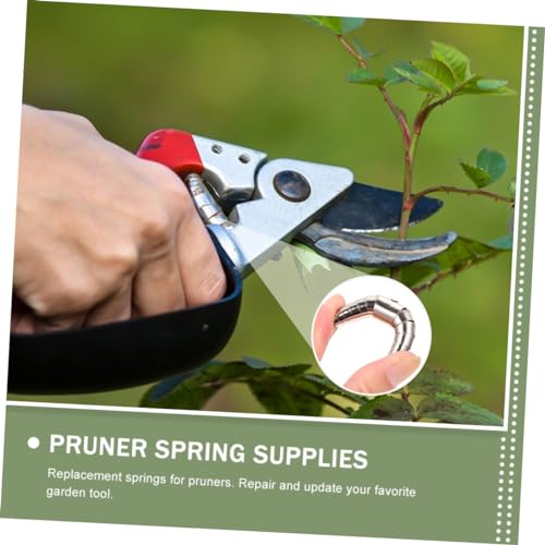 CANIGHT 10pcs Stainless Steel Pruner Springs Pruner Spring Parts Silver Pruning Shears - Image 3