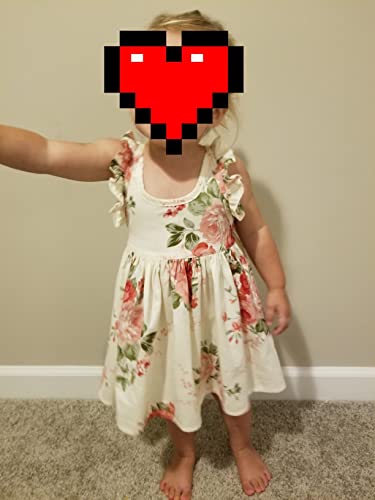 Somlatrecy Girls Floral Dress Toddler Tea Party Dress Little Girl Birthday Dress4