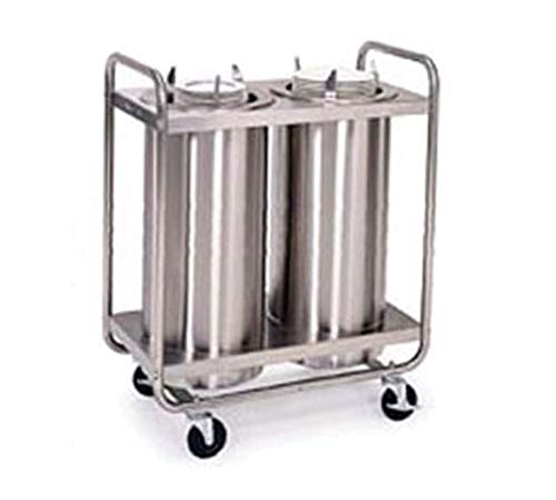 Lakeside 5200 Non-Heated Cabinet Style Mobile Dish Dispenser, Two Tubes & 5