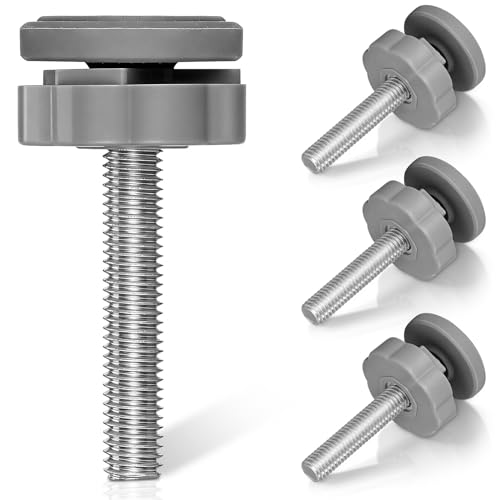 LABRIMP 4 Stück Gewindespindelstangen M10 aus Stahl und PVC für Babygitter und Treppenschutzgitter Stabile und Einfache Montage Geeignet für Haustier und Kindersicherung im Familienhaus
