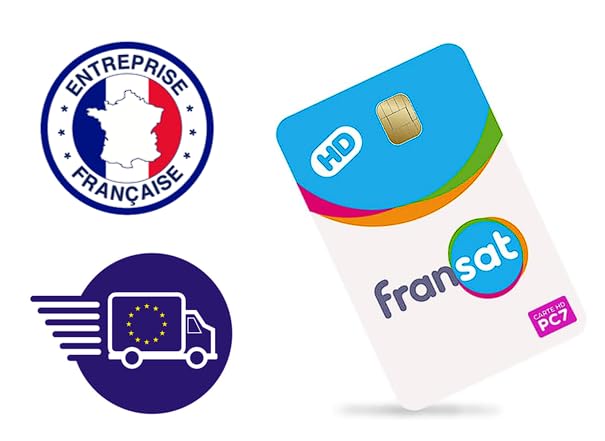 Carte Fransat Officielle Neuve - Satellite EUTELSAT 5 West B - Durée 4 Ans - Garantie 2 Ans