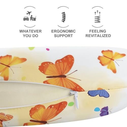 Almohada espuma viscoelástica U para viaje 30x25 cm miniatura 5