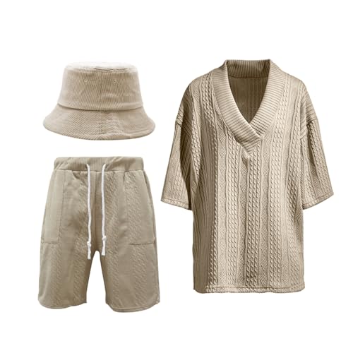 Mens Short Sets 2 Piece Outfits Fashion Beach Summer Casual Vacation