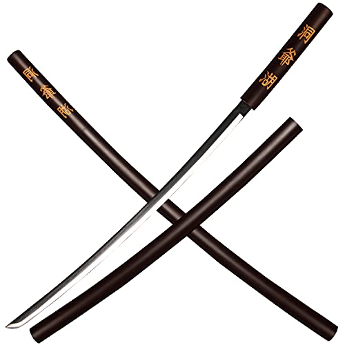 Kljhld Metal Training Sword Katana Practice Sword Toyako Red Curved Section 39 Inches #TOP7