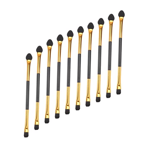 PATKAW 20 Piezas Pincel De Sombra De Ojos De Doble Punta Women Aplicador De Esponja Para Sombra De Ojos Abrillantador Pincel De Maquillaje De Viaje Equipo Minimaquillaje Rayón Plastico
