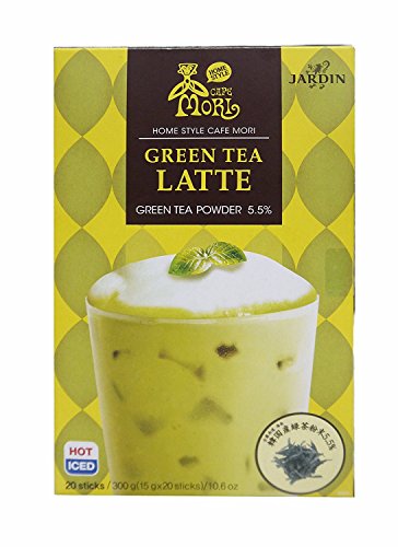 Cafe Mori's Green Tea Latte Mix Total 10.6 Oz - 20 Package (.5 Oz Each) - Great for Hot or Iced - Thumbnail 2