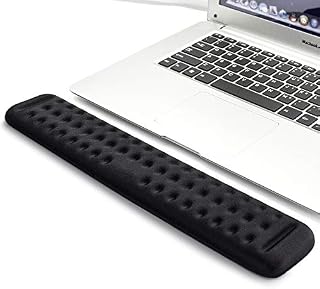 VAYDEER 87 Keyboard Wrist Rest Gaming Tenkeyless Memory Foam Hand Palm Rest Wrist Rest Support for Office, Computer, Laptop, Mac Typing and Wrist Pain Relief and Repair (14.2 inch, Black)