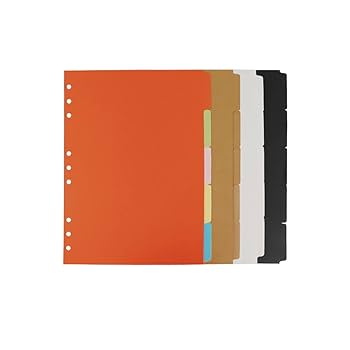 Amazon | B5バインダー インデックス ディバイダー 4個パック