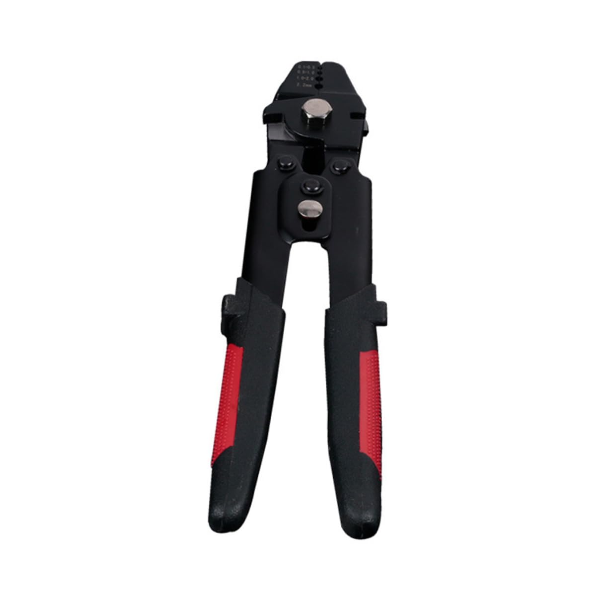 Gadpiparty Pinza Crimpatrice per Fili 4 Posizioni di Crimpatura con Manicotto in Alluminio Manico Antiscivolo in Pvc, Kit con 180 Pezzi di Manicotti Doppi
