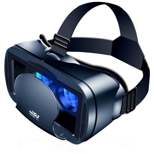 VR Headset Virtual Reaity Brille Brille mit Controller Kompatibel mit iPhone 16 15 14 13 12 Pro Max Samsung Galaxy S25 S24 S23 usw 5-7 Zoll Smartphones, VR Set Headset für 3D-Spiele und Filme