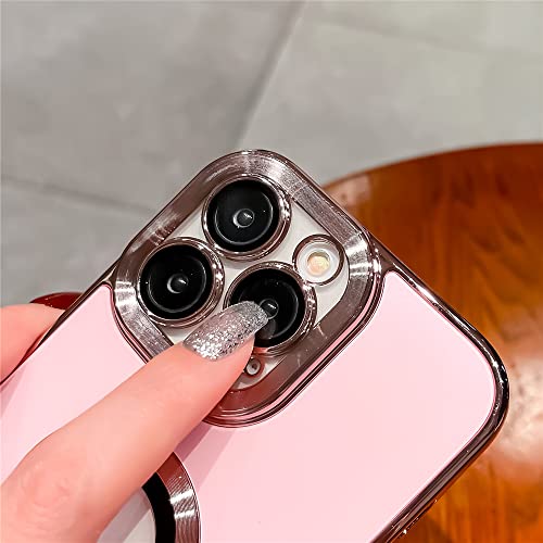 Coque acrylique de luxe pour iPhone 14 Pro Max avec placage violet - 3