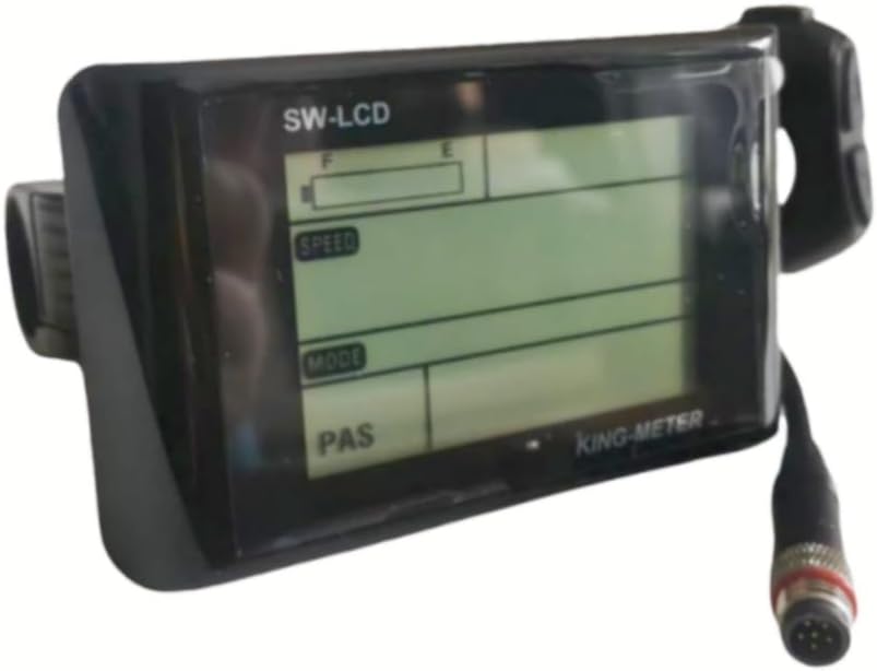 SW-LCD Electric Bike LCD Display Meter 36V Speed Control Panel for Ebike Waterproof 6-pin Connector
