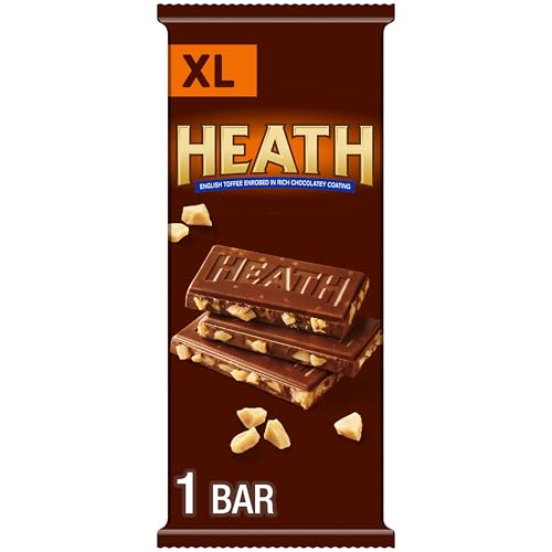 HEATH Chocolatey English Toffee XL, Candy Bar, 4 oz (16 Pieces)