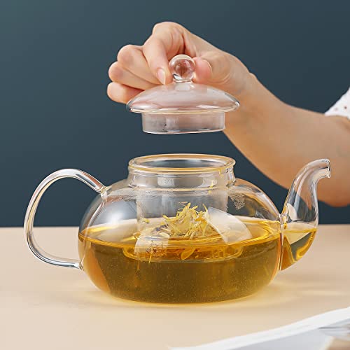 Kyraton Glass Tea Pot 1L With Removable Infuser, Blooming And Loose Leaf Tea Maker Set thumb #2