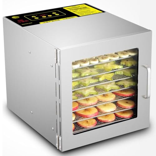 Commercial Food Dehydrator - 8-Tray Large Capacity with Smart Touch Control for Drying Fruits, Vegetables, Meat, and Herbs