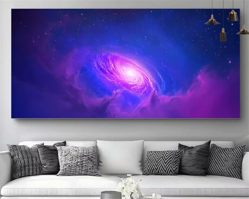 Broderie diamant kit complet univers en diamond painting XXL pour une décoration de salon zen