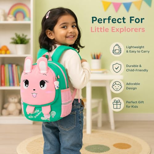 Image of Storite Toddler Bag for Boys & Girls (2-6 Years) 5L | Lightweight Sturdy Kids Backapck Perfect for Preschool & Nursery School