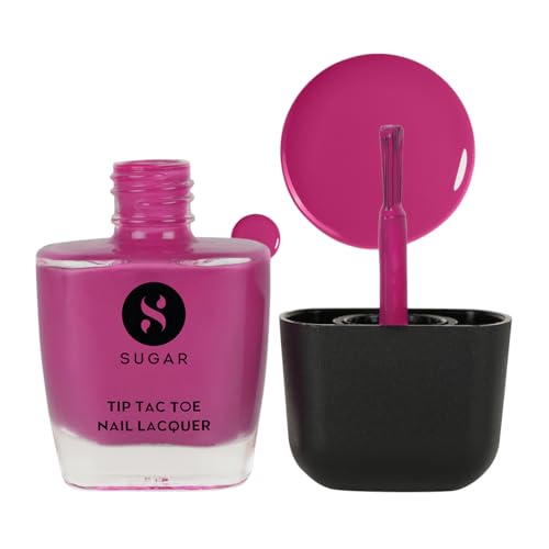 Image of SUGAR Cosmetics Tip Tac Toe Nail Lacquer Classic | Long-lasting, 100% Chip-resistant & Glossy Finish | 10ml - 22 Pink Potion - 9ml