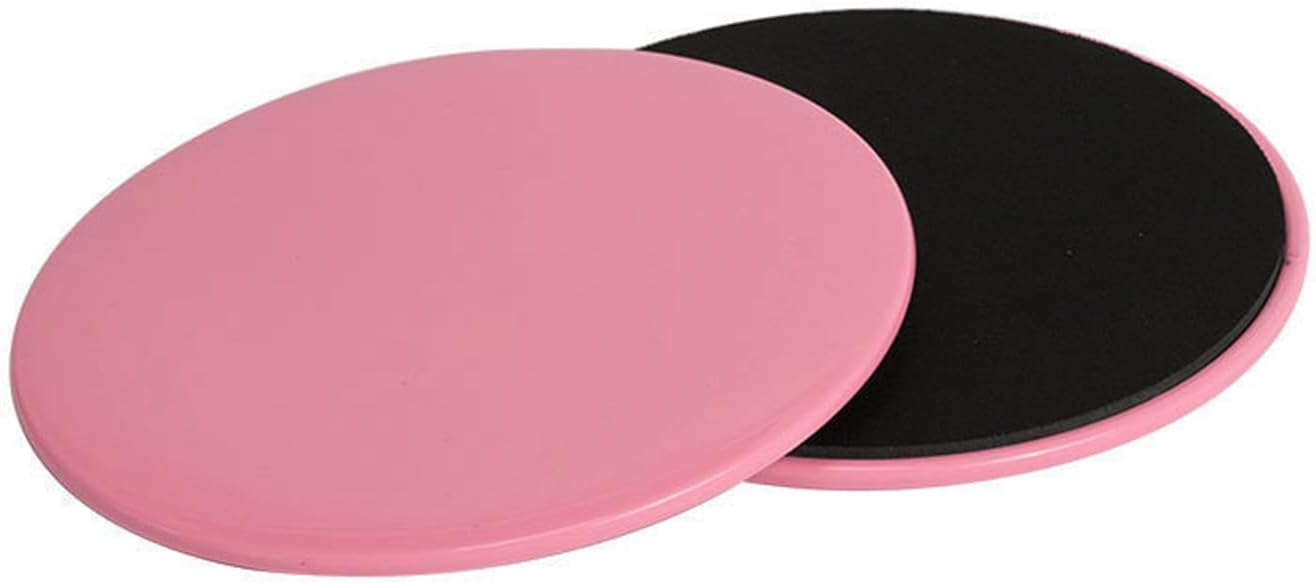 JCYOYO Dual Sided Gliding Discs Core Sliders Ultimate Core Trainer Gym, Carpet and Hard Floor Exercise Gliding Discs Double Home Abdominal & Total Body Workout Equipment for use on ALL Surfaces