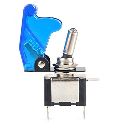 AutoEC 12V 20A Car Automotive Rocker Toggle Switch Blue LED Spst On/Off Switch