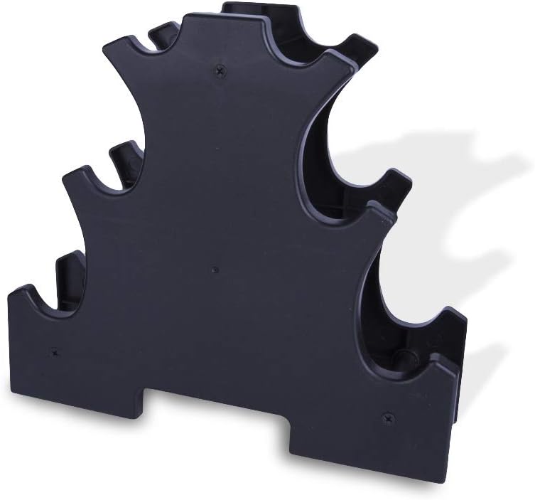IMFUN Dumbbell Rack, Compact Dumbbell Bracket Free Weight Stand for Home Gym Black without Weights(Big Leaves)