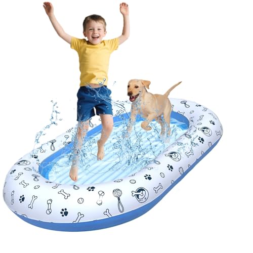 Hund Schwimmendes Floß, SilverChry Aufblasbares Schwimmendes Floß für Haustiere, Pet Floating Row, Hund Wasserspielzeug,...