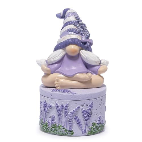 Lavender Gnome Candle Holder Set