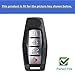Rilnaewn Keyless Entry Systems for Mitsubishi Key Fob Cover Fits for Mitsubishi Outlander 2021 2022 2023 Remote Key (Pink-Silver)