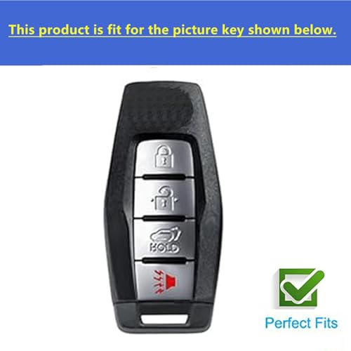Rilnaewn Keyless Entry Systems for Mitsubishi Key Fob Cover Fits for Mitsubishi Outlander 2021 2022 2023 Remote Key (Pink-Gold) by Rilnaewn - Image 3