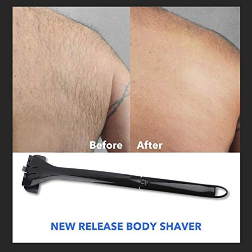 Faletony Rückenrasierer Herren, Rückenrasierer Körperrasierer mit ergonomischer Griff Gebogen DIY Rückenhaar Rasier Schmerzlose für perfekte Nassrasur - effektive Rückenrasur - Image 6