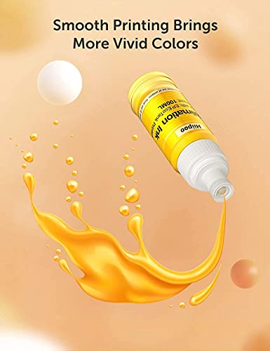 Hiipoo Sublimation Ink For Ecotank Supertank Inkjet Printers Et-2803 Et-2800 Et-2850 Et-2720 Et-4800 Et-2400 Et-3760 Et-15000 Et-4760 Heat Press Transfer On T-Shirt Mug (Autofill/Icc-Free/Anti-Uv) #TOP4