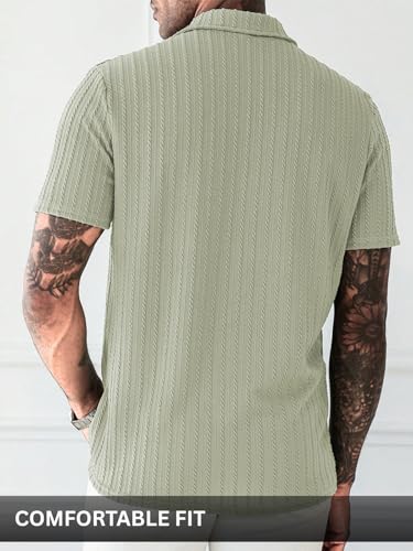 Image of Leriya Fashion Branded Polycotton Tshirt For Man | Men's Summer Textured Polo T-Shirt | Stylish Half Sleeve Collared Tee | Soft Breathable Knit Fabric | Regular Fit Casual Polo for Office, Travel & Everyday Wear