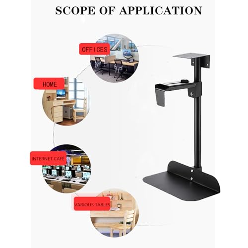 Support PC sous bureau pour libérer de l'espace de table et protéger l'ordinateur de la poussière - 7