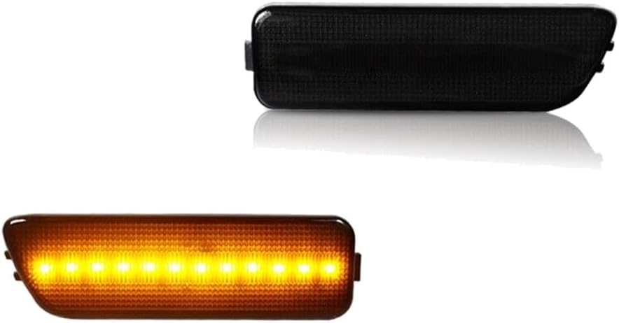 Mk4 Smoked Lens Amber Front Side Marker Lights for VW for Cabrio 1999-2002 for Golf 1999-2005 for Jetta 1999-2005 2pcs=1Set FVGRJSLALFSML, Revitalize your car