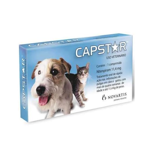 Anti Pulgas Capstar de 11 mg com 1 Comprimidos para Cães e Gatos - Até 11 Kg - Novartis