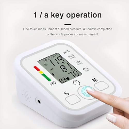 Image of Machine Monitor Digital Fully Automatic Upper Arm Blood Pressure Checking Monitor with Talking Function Intellisense Technology Cuff Kit for Home Best Most Accurate Measurement