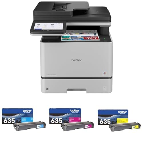 Brother MFCL8930CDW Printer and TN635 Standard Yield Colour Toners (C, M, & Y)