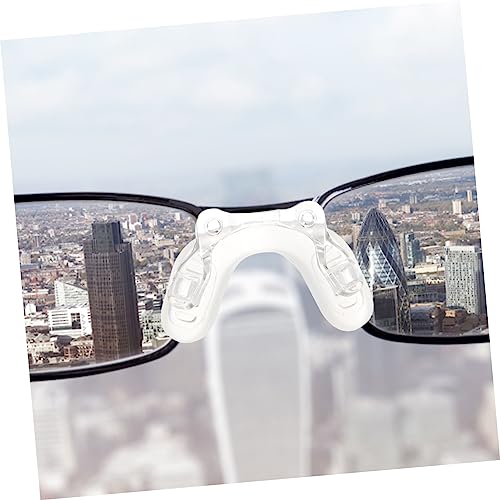 Lurrose 3 Pçs Óculos Transparentes De Silicone Almofada Nasal Almofada De Nariz De Sela Integrada Fu