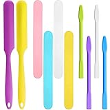 10 Pieces Silicone Stir Sticks Resin Spatula Kit, Epoxy Resin Stirring Rod for Mixing Resin, Paint, Liquid, DIY Craft Tools for Making Flash Cups (Various Colors)