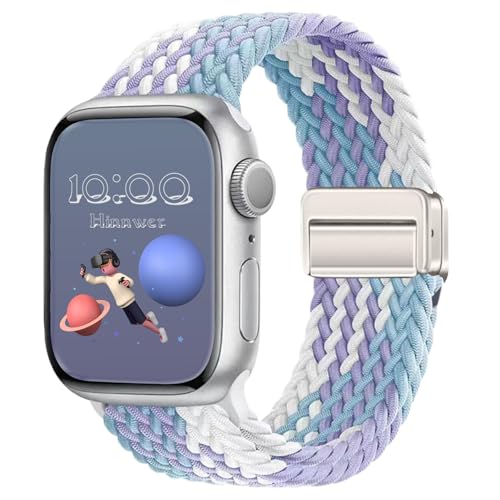 Ya en manzanajugosa.com: Hinnwer Trenzadas Correa para Apple Watch Pulsera 41mm 42mm 40mm 38mm, Pulsera Elástica Nailon con Cierre Magnético Diseñadas para iWatch SE 3 SE 2 SE Series 11 10 9 8 7 6 5 4 3 2 1 Morada