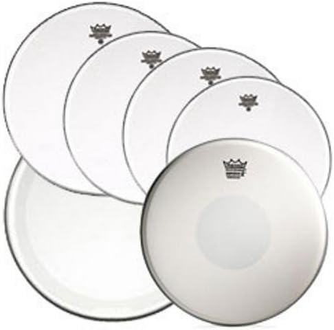 Remo Clear Emperor Standard Sizes Drum Head Pre Pack (with 14" Emperor X Snare Drum Head and 22" Clear Powerstroke 4 Bass Drum Head)