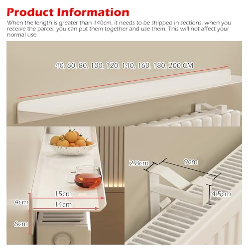 Étagère de radiateur pour studio et salle à manger sans trou - 3