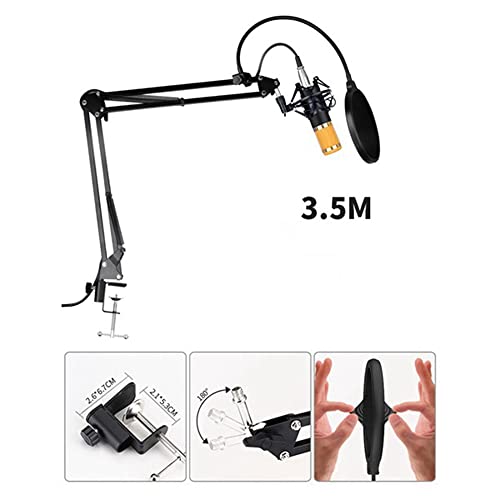 Microphone professionnel BM800 carte son V8 pour PC fixe portable
